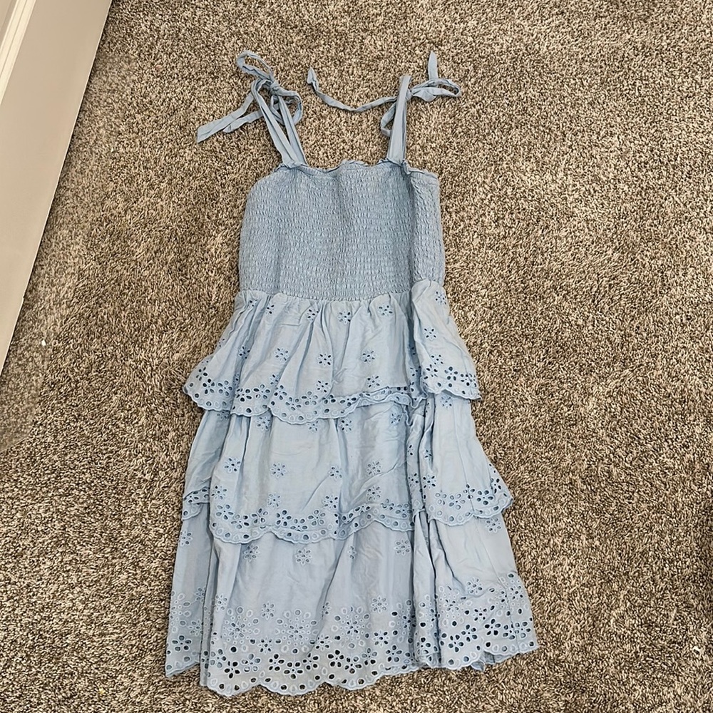 american eagle blue dress